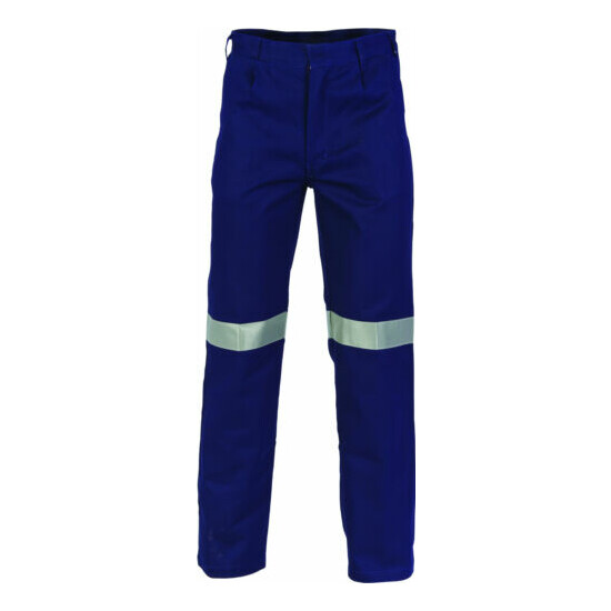 Cotton Drill Pants With 3M Reflective Tape- DNC Workwear 3314 image {2}