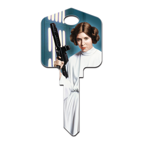 Star Wars Princess Leia House Key Blank - Collectable - Star Wars - FREE POST image {1}