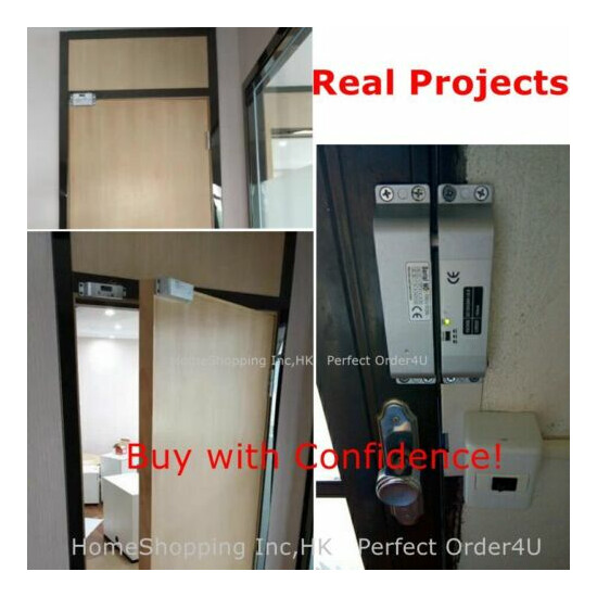 125KHz RFID Card Door Access Control System+ Electric Drop Bolt Lock+ Remote image {4}