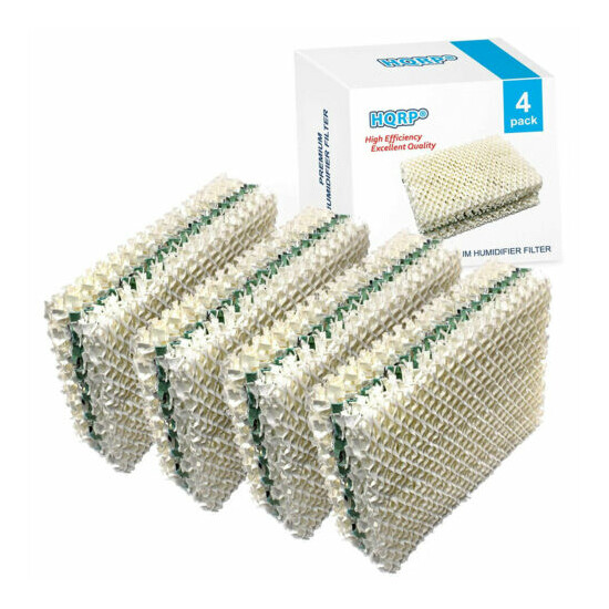 4x HQRP Wick Filter for Essick Air HDC12, EA1407 / HD1409 Evaporative Humidifier image {1}