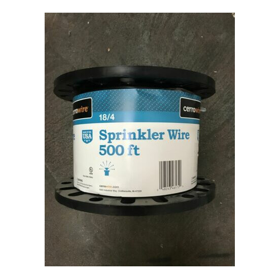 Cerrowire 500 ft. 18/4 Sprinkler Wire, Black image {1}