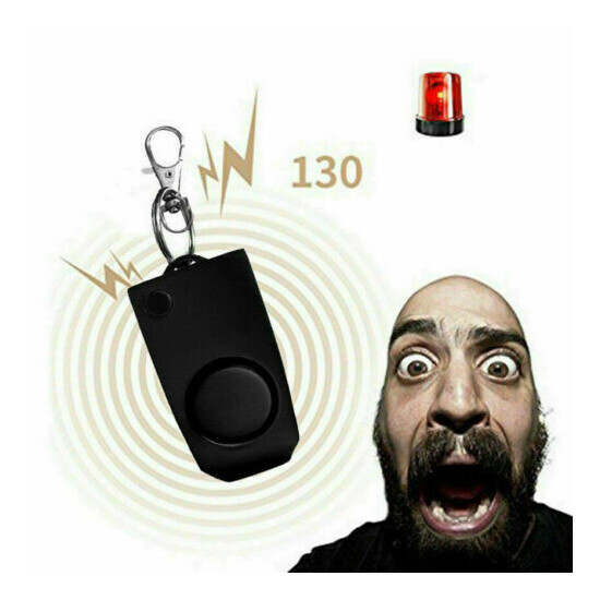 Personal Anti Rape Alarm Keychain 130dB SOS Emergency Safety G2B2 Q9X2 image {1}