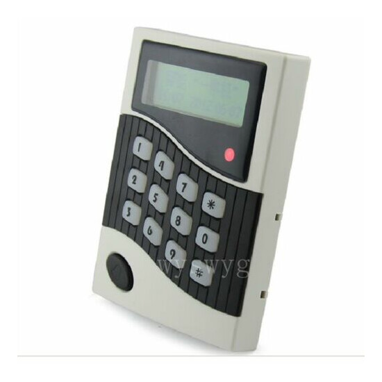 Wiegand26 RFID Access Control Reader Password Keypad Time Clock Free 5pcs cards image {1}