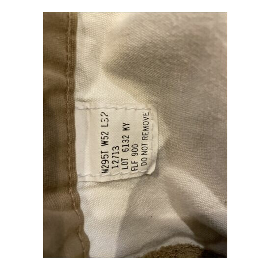 Mens Tyndale Flame Resistant Khaki Pants 52x32 GUC image {4}