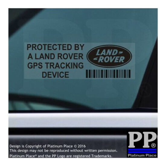 5 x Land Rover GPS Tracking Device Security BLACK Stickers-Car Alarm Tracker image {1}