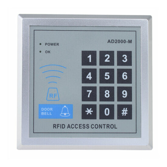 Electric Door Access Control System Kit Set RFID Keypad Magnetic Lock 10 Keyfob image {3}