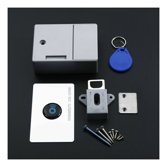 DIY Cabinet Lock Safety Drawer Battery RFID Hidden Digital Lock Set Replacement image {1}
