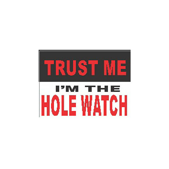 trust me i'm the hole watch sticker CG-3 image {1}
