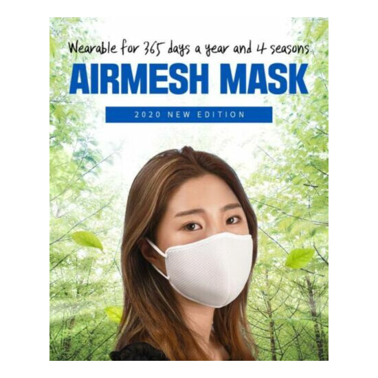 3 PCS Washable Comfortable breathing Air Mesh Masks - USA Seller image {1}