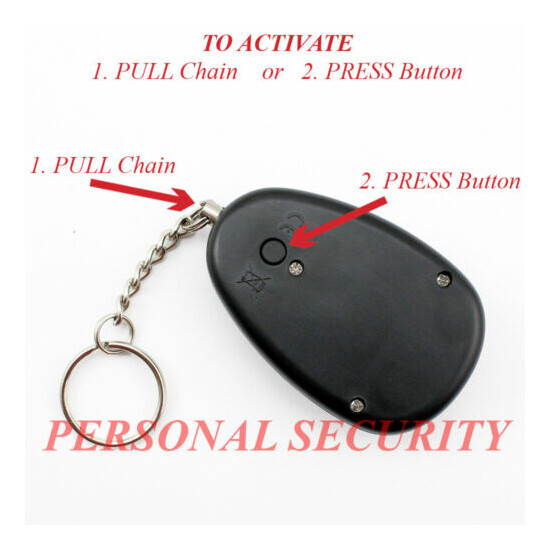 2 x PREMIUM PERSONAL SECURITY 120dB LOUD Panic Alarm,Safety Guard Siren keyring  image {3}