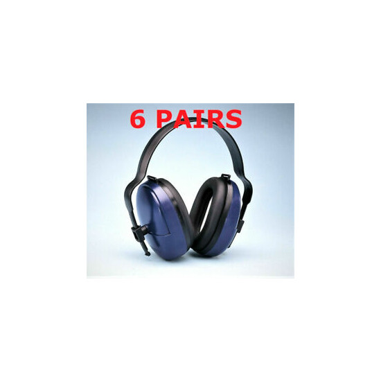  (QTY 6) ELVEX Ear Muffs Noise Reduction Headset Over-the-Head HB-25 LOT image {1}
