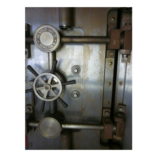 antique Mosler Bank vault Door & trim old Bank Thumb {2}
