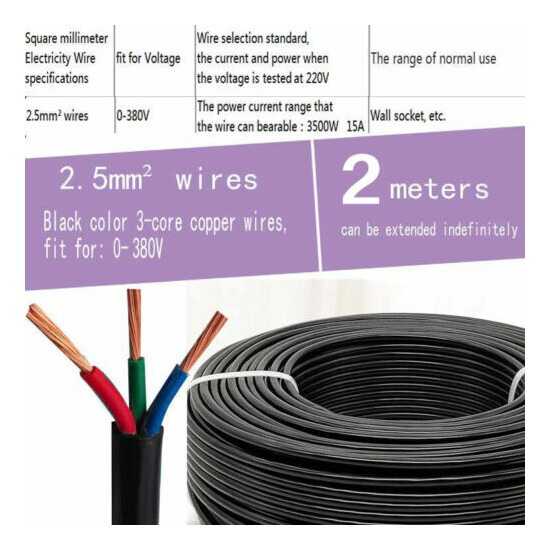 Outdoor Electric Wire 1 2 3 4cores 1.5/2.5 4/6 10-95mm² Home Wiring Cables Plugs image {8}