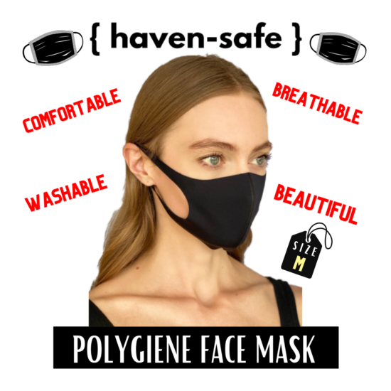 Polygiene Fabric Premium Face Mask, Comfortable, Easy on Ears, Medium image {2}
