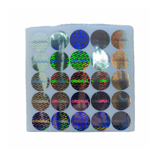 Round 1000PCS Security Seal Hologram Tamper Evident Warranty Labels Sticker 30MM image {4}