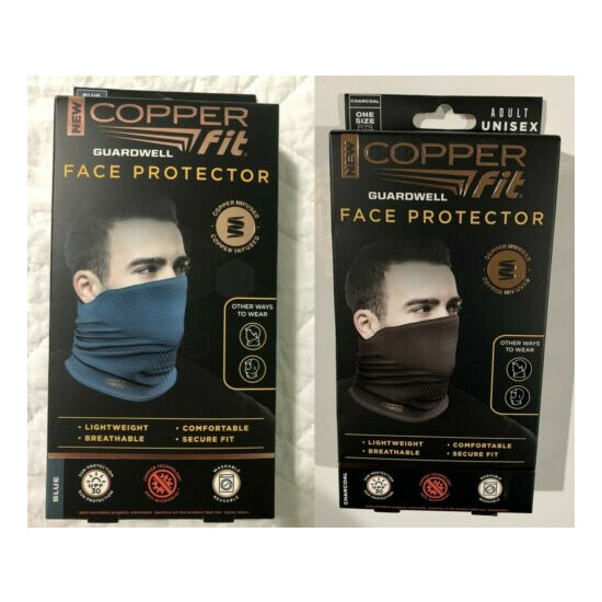 Copper Fit Guardwell Face Protectors ,Reusable Lightweight Breathable Mask - New image {1}
