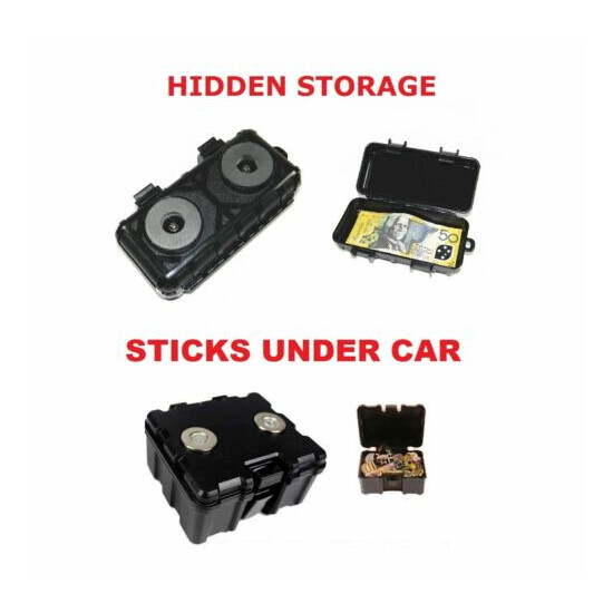 MAGNETIC CAR VAN BIKE STASH SAFE LOCK KEY BOX HIDDEN STORAGE SECRET HOME CASH UK image {2}