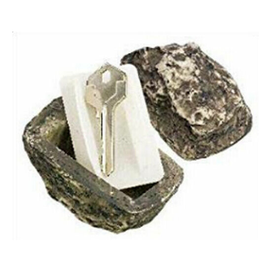 Hide a Key Fake Rock : Resin Garden Rock with Plastic Insert : New & Fast Ship image {1}