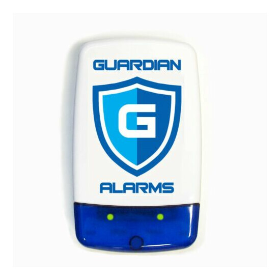Dummy / Decoy Alarm Bell Box, Dual flashing LED's & printed security logo (G) image {1}