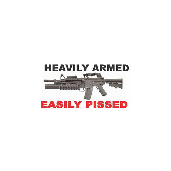 heavily-armed-easily-pissed-sticker, SG-12 image {1}