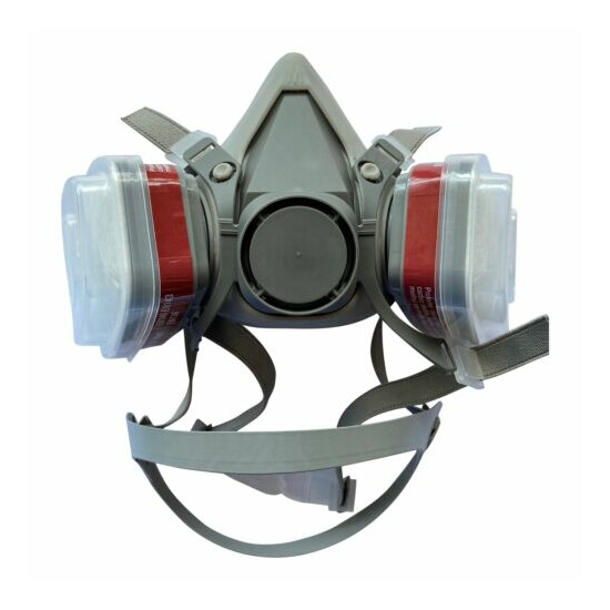 3D Half Face Respirator, LARGE, BRAND NEW, AUGUST 2020 STOCK, respirator paint image {7}