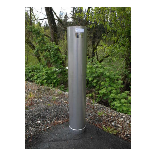 6" Diameter Stainless Steel Stove Pipe (Liner) image {3}