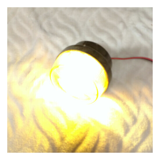 Strobe Light Yellow 12 vdc alarm visual bright flashing ( package 2 units ) image {2}