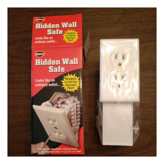 Hidden Wall Safe Security Electrical Outlet Keys Vault Secret Hide Valuables NEW image {1}