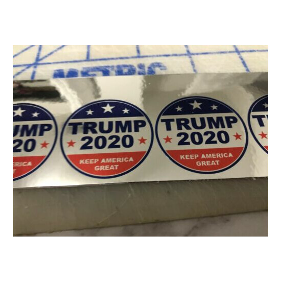  Funny TRUMP 2020 ROUND Hard Hat Sticker Construction Decal  image {2}