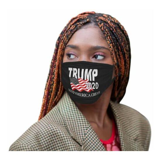 Trump 2020 Face Mask Protection Washable Reusable Adult Size Unisex Stretchy image {22}