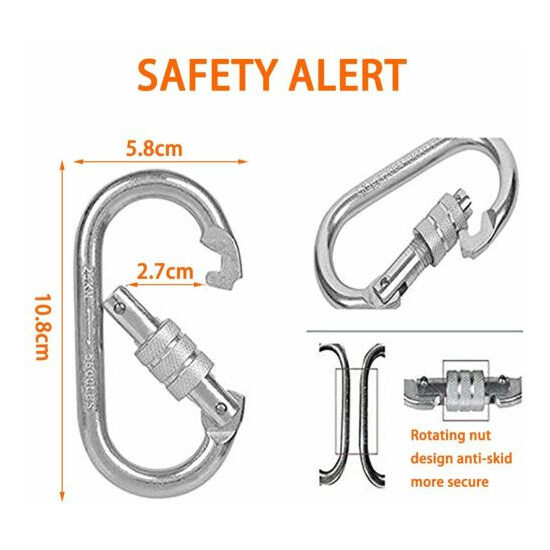 Portable 32FT Fire Escape 3-Story Ladder,Escape Rope Ladder Anti-Slip Rung image {4}