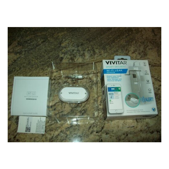 Vivitar WiFi Leak Sensor Smart Security Works With iOS and Android Devices image {1}