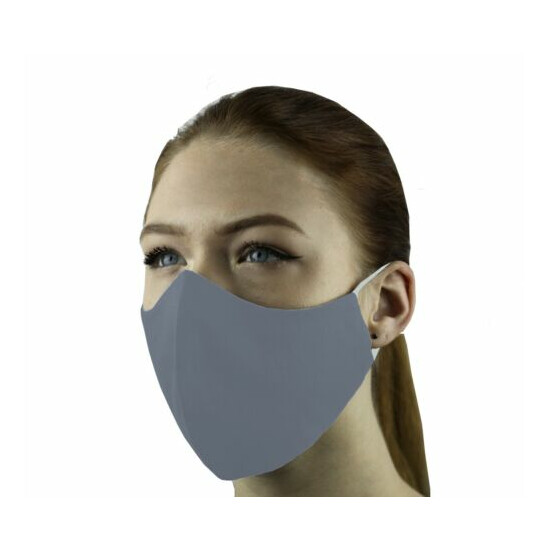 3 Face Masks Set In 3 sizes Triple Layers 100% Cotton Washable Reusable W/Pocket image {55}