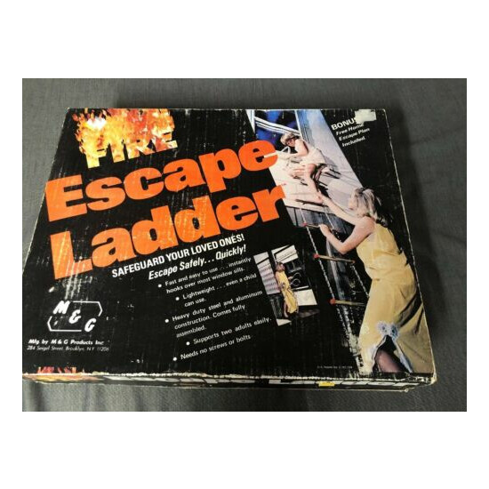Fire Escape Ladder (Vintage NOS) Made in USA image {1}
