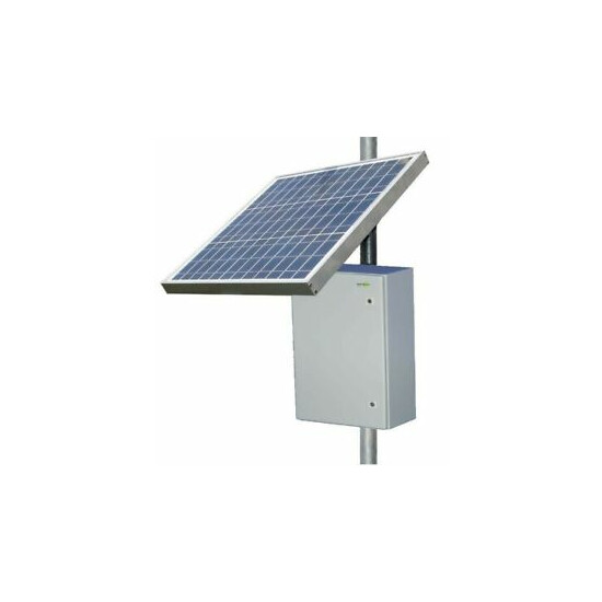 Solar power kit -12VDC 70W, never assembled nor used with battery, NEMA enclosu  image {1}