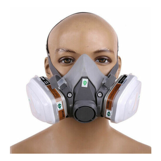 6200 6001 5N11 501 7pcs Suit Respirator Painting Spraying Face Gas Mask image {2}