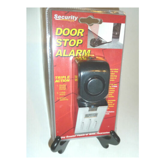Door Stop Portable Alarm With Motion Detector, 118db 9volt Sensitivity Control!  image {1}