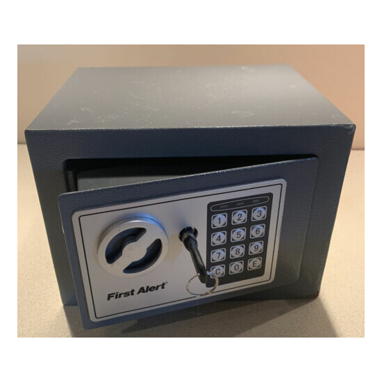 First Alert Digital Safe with Key and Electronic 4-digit Passcode image {1}