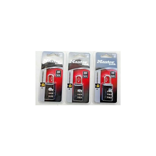  Lot of 3 Master Lock # 646D. Set Your Own Combination Padlocks  image {1}