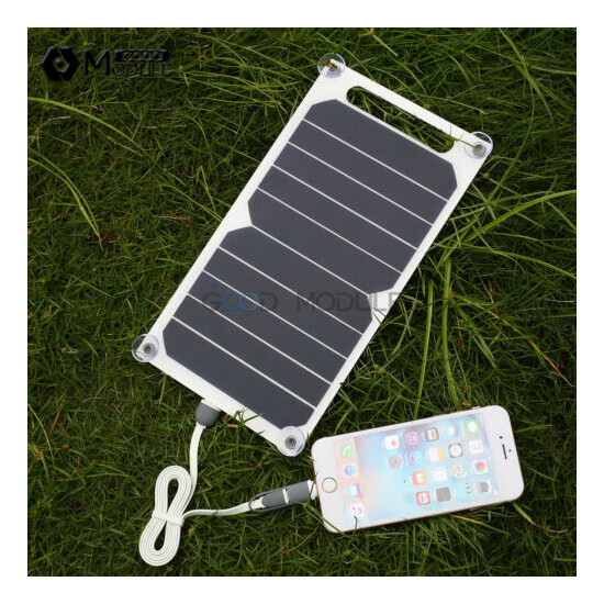 5V 10W Portable Solar Power Charging Panel USB Charger for Samsung IPhone Tablet image {1}