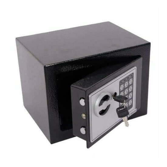 Electronic Digital Safe Box Black Steel Coded Box Home Office Hotel Gun E17EF image {1}