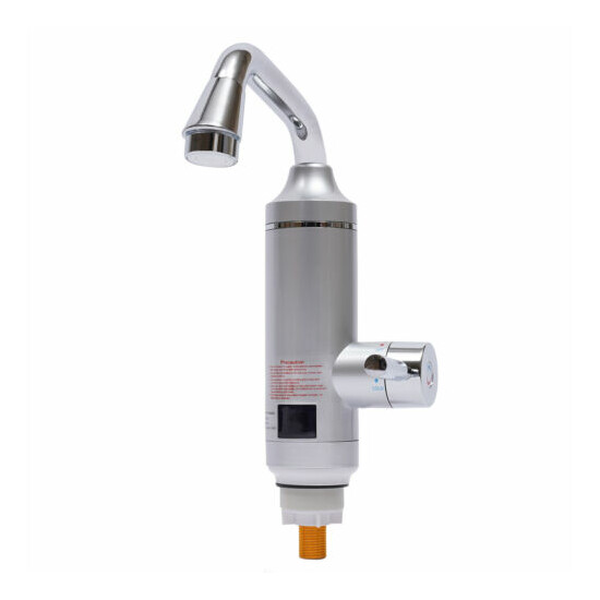 3000W Instant Electric Tankless Hot Water Heater Shower Sink Tap Faucet 220V image {4}