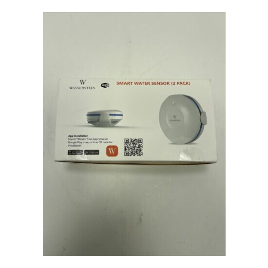 Wasserstein WiFi Water Leak Sensor Smart Leak Flood Detector 2-Pack White image {4}