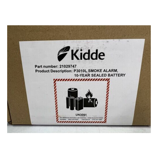 Kidde Lithium Battery Power Smoke Alarm P3010L image {3}