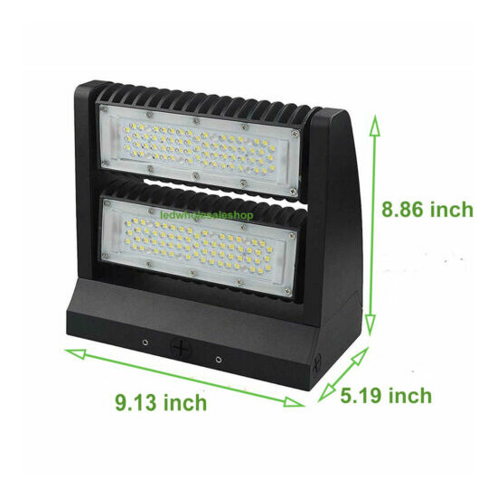 Rotatable 80W LED Wall Pack Light, Adjustable Head Replaces 250W MH/HPS Fixtures Thumb {4}