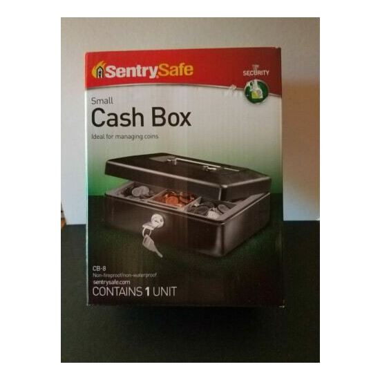 SENTRY SAFE SMALL CASH BOX-NON FIREPROOF-NON WATERPROOF image {1}