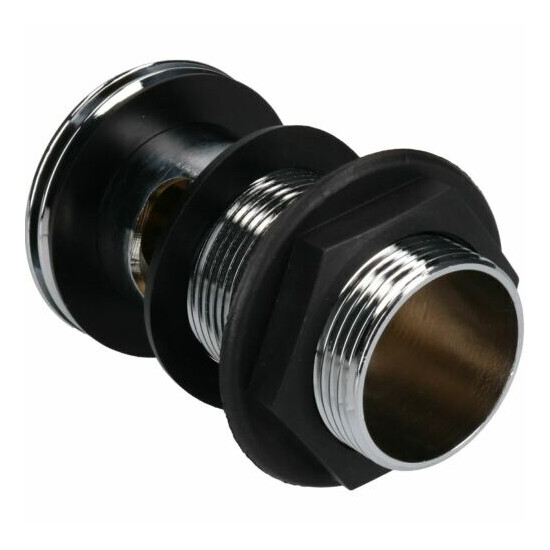1-1/4" (32mm) Push-button Quick-Clac Chrome-Plated Brass Basin Bath Plug Slotted Thumb {3}