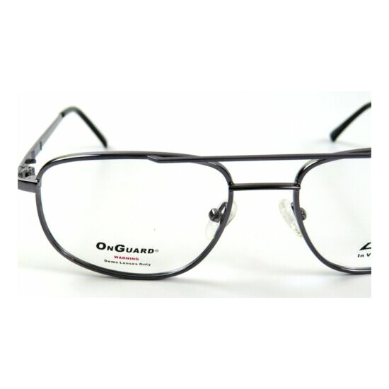 Hilco OnGuard Safety Glasses Frames OG 071P GUNM w/Side Shields, 54-18-140, NOS Thumb {3}