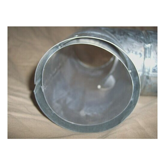4" Gas Vent Tee Natural Gas Vent Type B Gas Vent Galvanized Tee 4" Stove Pipe image {3}