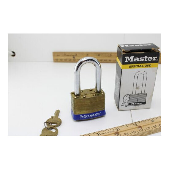 Master Lock Special Use No.2 Lock with Keys New Old Stock 2" Shackle  image {3}